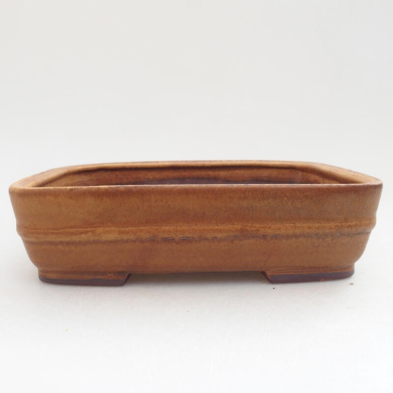 Bonsaischaal van keramiek 17,5 x 14,5 x 5 cm, roze