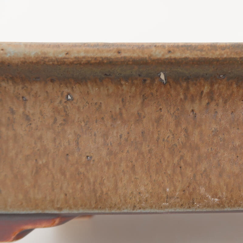 Bonsaischaal van keramiek 17,5 x 14 x 5,5 cm, kleur blauw