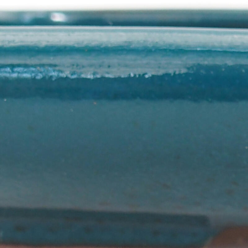 Bonsaischaal van keramiek 17 x 13,5 x 3,5 cm, groen