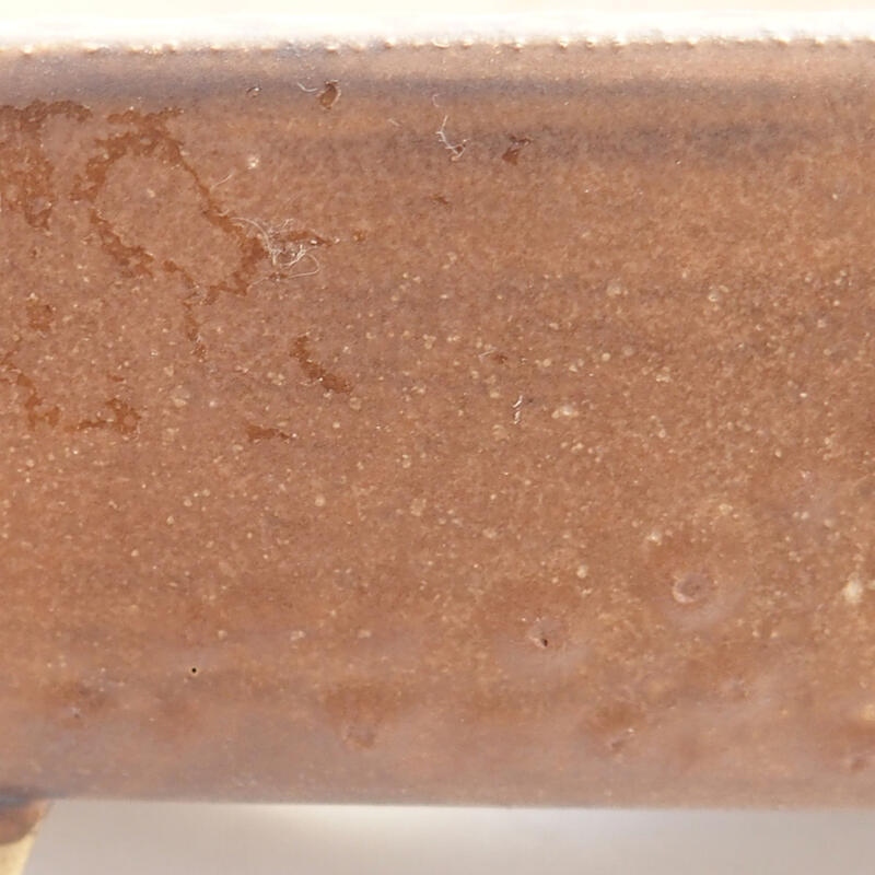 Bonsaischaal van keramiek 17 x 14 x 4,5 cm, bruin