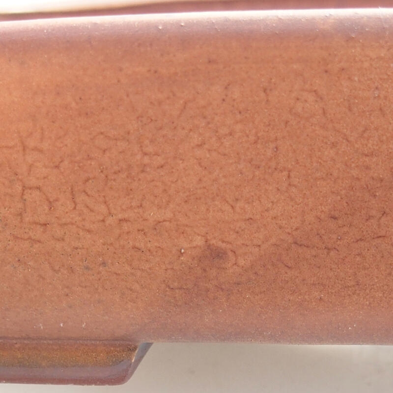 Bonsaischaal van keramiek 17 x 14 x 4,5 cm, bruin