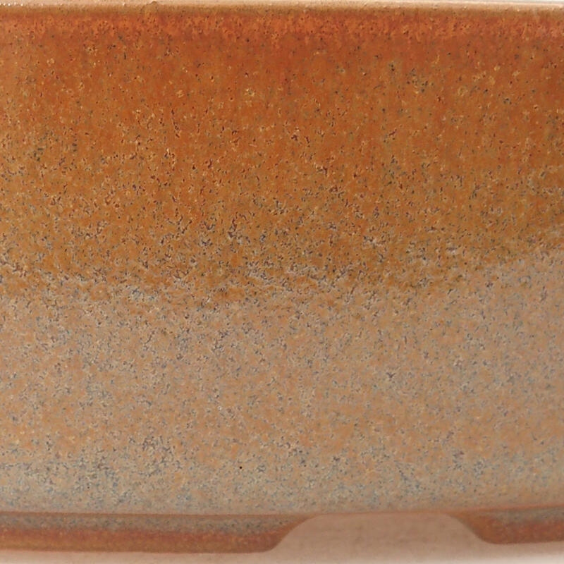 Bonsaischaal van keramiek 18,5 x 13,5 x 4,5 cm, bruin