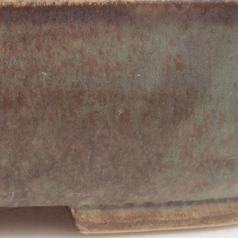 Bonsaischaal van keramiek 18 x 14,5 x 4,5 cm, groen