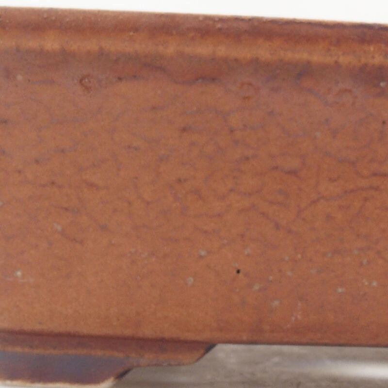 Bonsaischaal van keramiek 18 x 14 x 5,5 cm, bruin