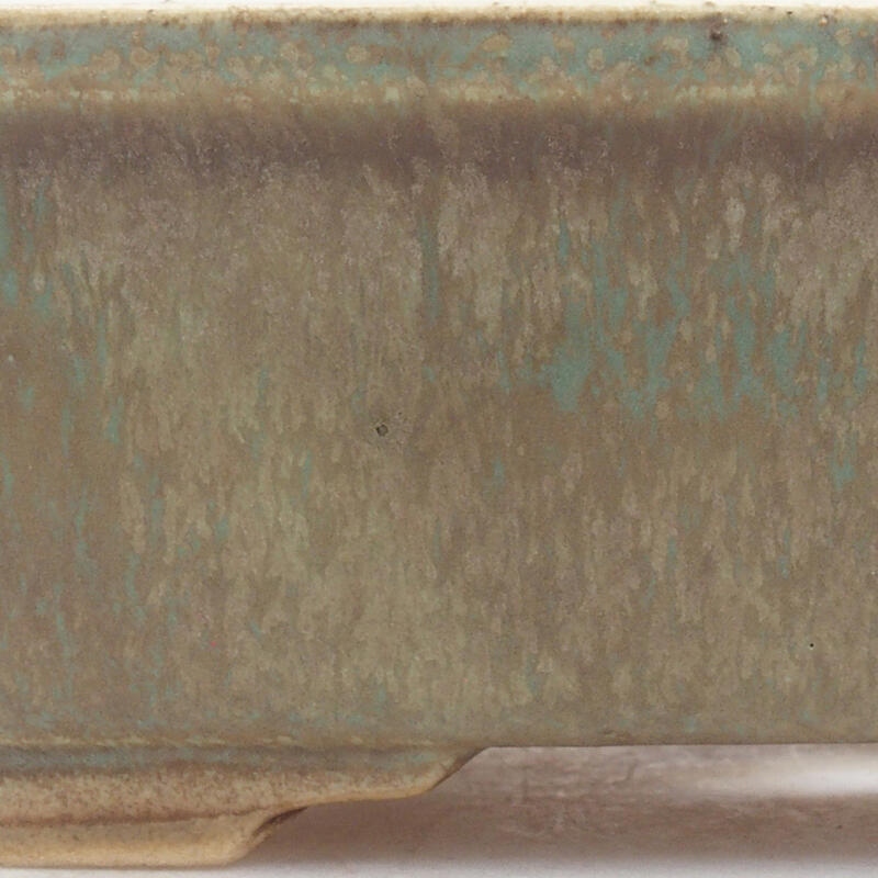 Bonsaischaal van keramiek 18 x 14 x 5,5 cm, groen