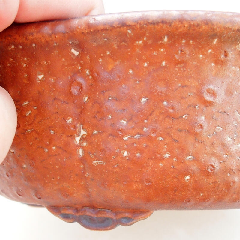 Bonsaischaal van keramiek 18 x 16,5 x 6,5 cm, bruin