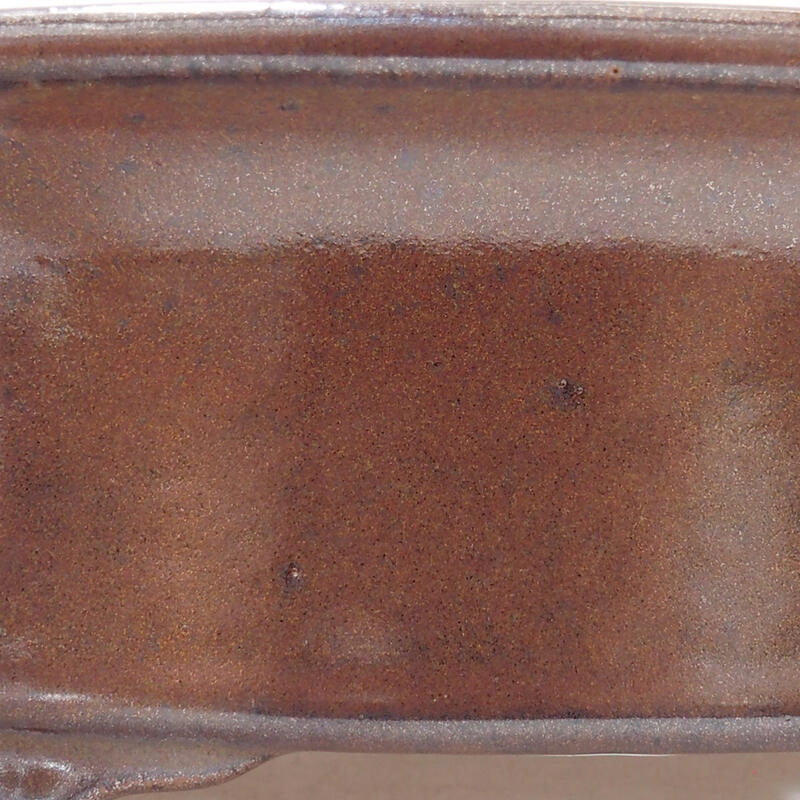 Bonsaischaal van keramiek 19,5 x 16 x 6,5 cm, bruin