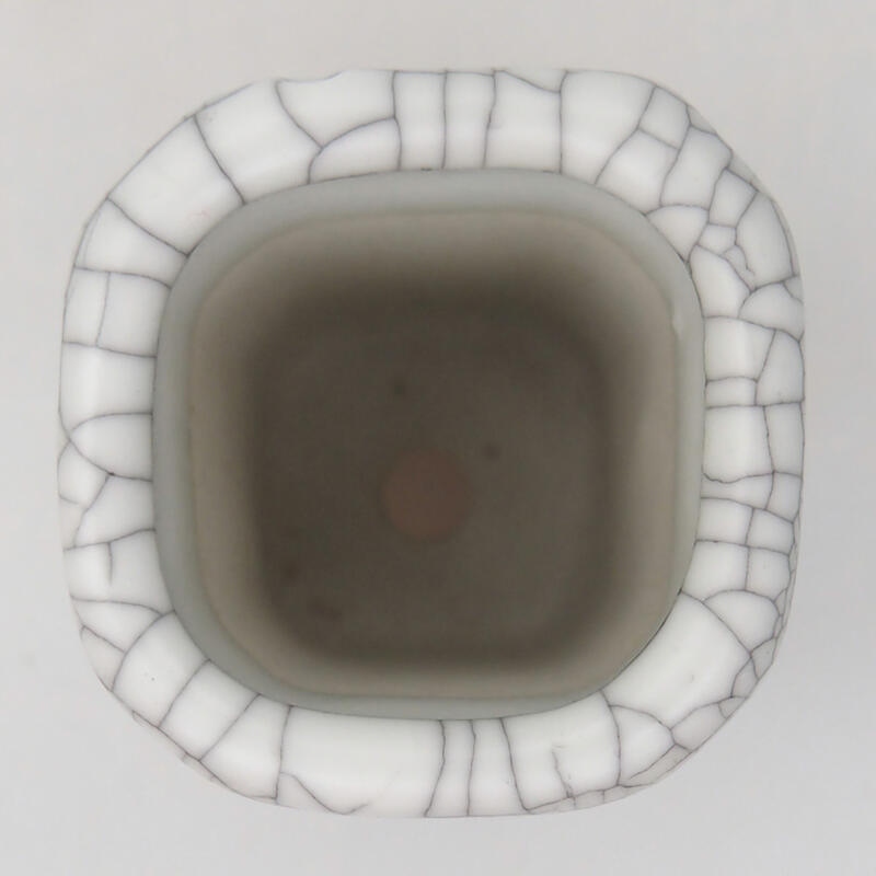 Bonsaischaal van keramiek 2,5 x 2,5 x 4,5 cm, raku kleur