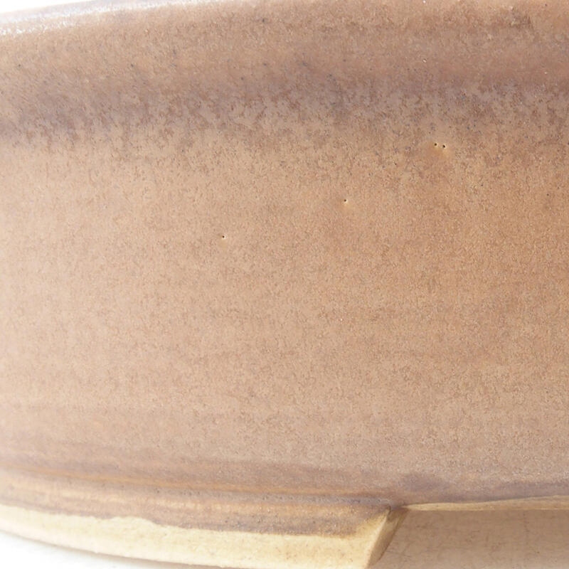 Bonsaischaal van keramiek 21 x 19 x 5 cm, roze