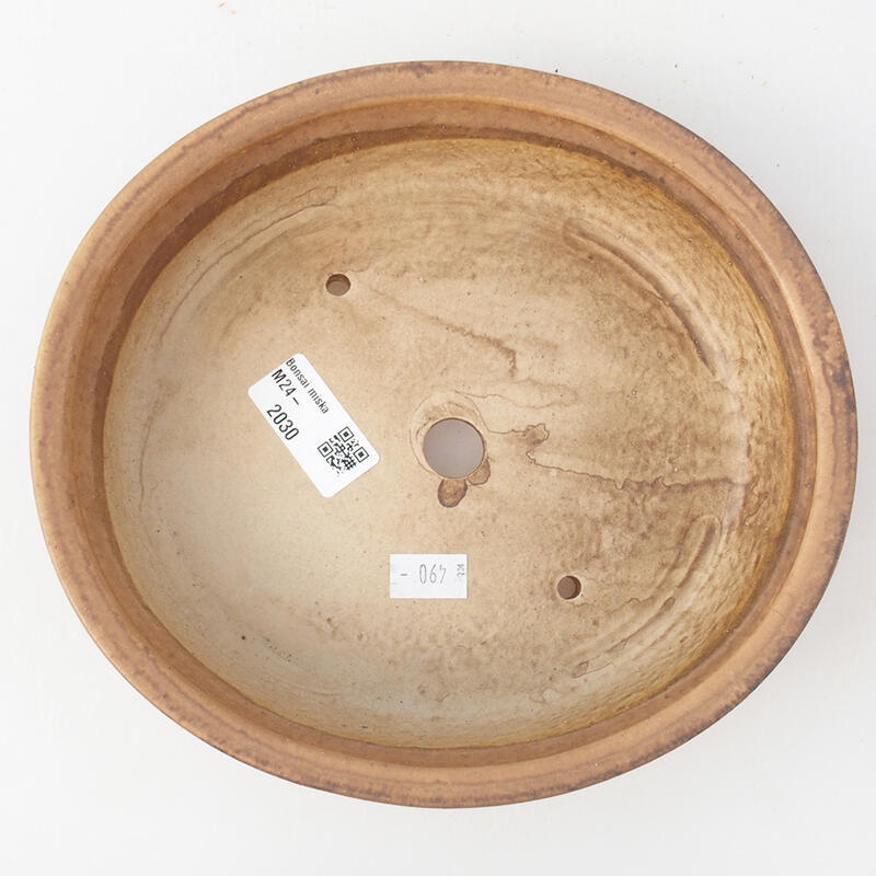 Bonsaischaal van keramiek 21 x 19 x 5 cm, roze