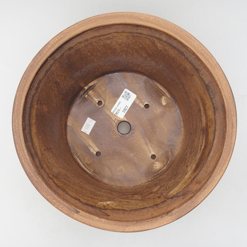 Bonsaischaal van keramiek 24 x 24 x 11 cm, roze