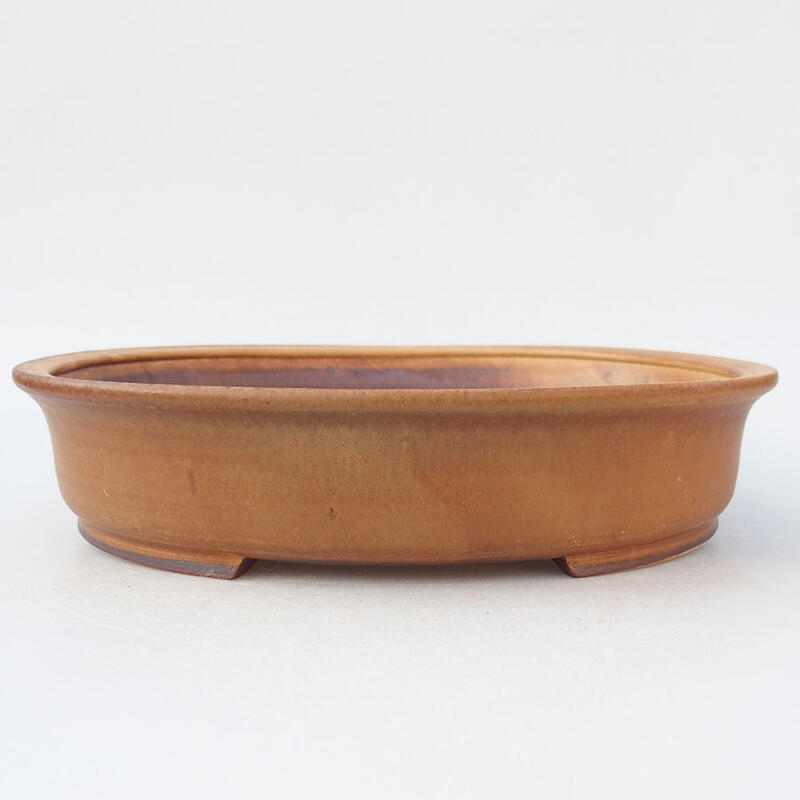 Bonsaischaal van keramiek 26 x 23,5 x 5,5 cm, roze