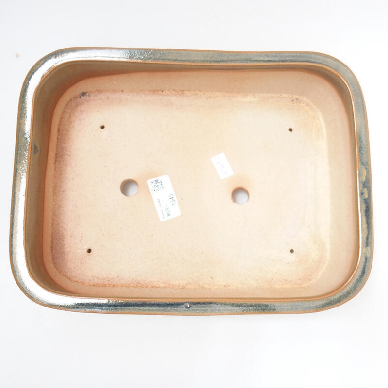 Bonsaischaal van keramiek 28 x 21 x 7,5 cm, bruin