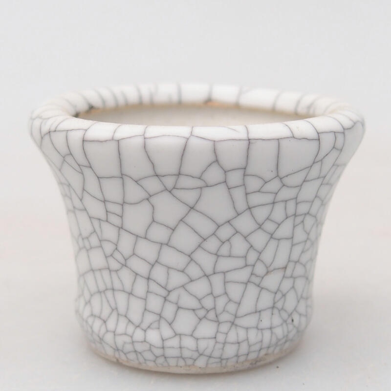 Bonsaischaal van keramiek 3,5 x 3,5 x 2,5 cm, raku kleur