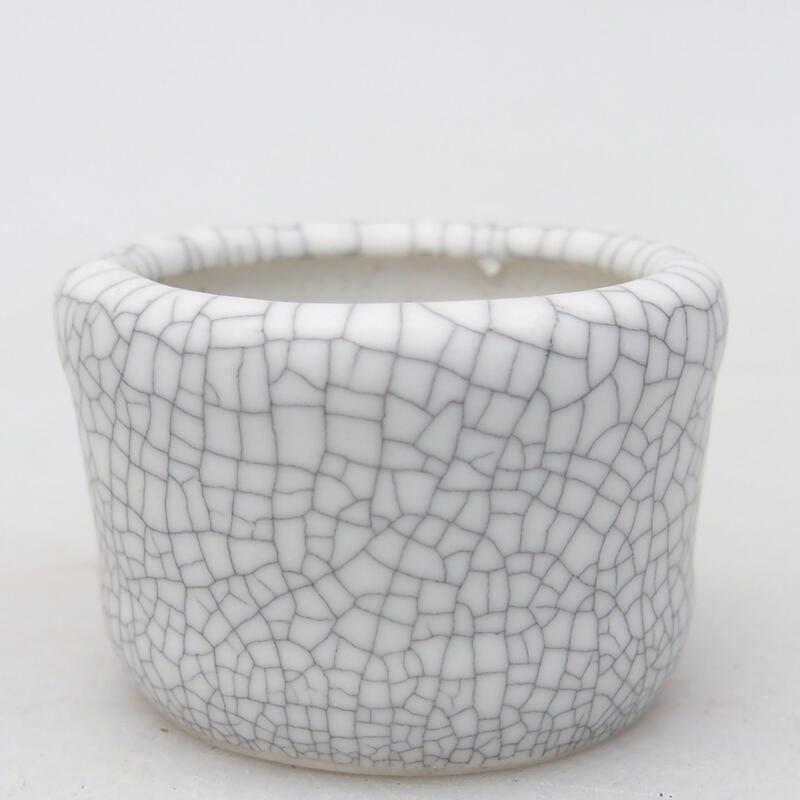 Bonsaischaal van keramiek 3,5 x 3,5 x 2,5 cm, raku kleur