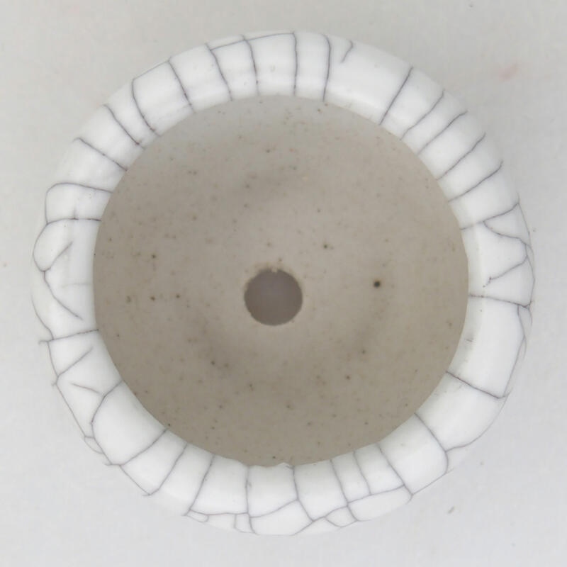 Bonsaischaal van keramiek 3,5 x 3,5 x 2,5 cm, raku kleur