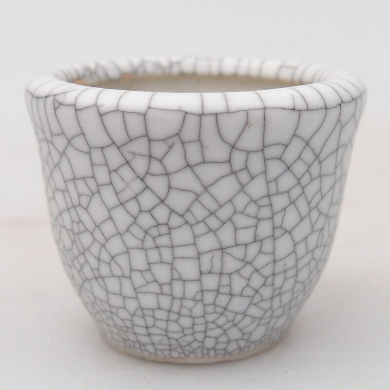 Bonsaischaal van keramiek 3,5 x 3,5 x 2,5 cm, raku kleur