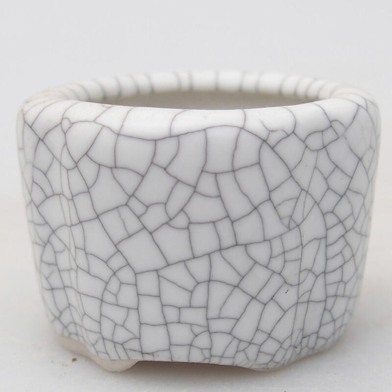 Bonsaischaal van keramiek 3,5 x 3,5 x 2,5 cm, raku kleur