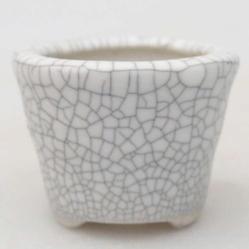 Bonsaischaal van keramiek 3,5 x 3,5 x 2,5 cm, raku kleur