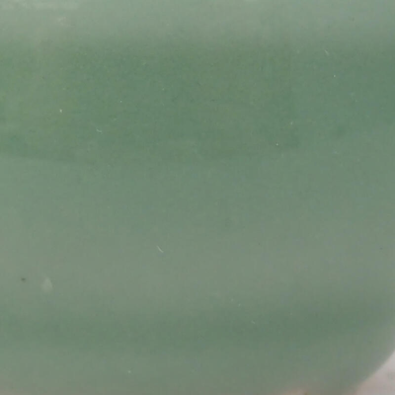 Bonsaischaal van keramiek 3,5 x 3,5 x 2,5 cm, groen