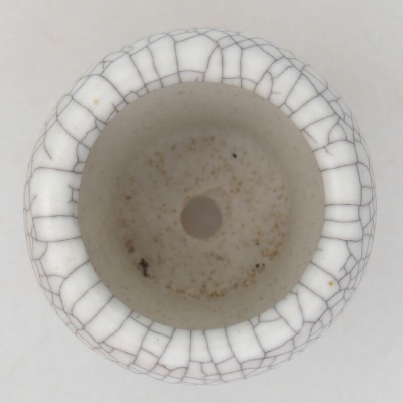 Bonsaischaal van keramiek 3,5 x 3,5 x 3 cm, raku kleur