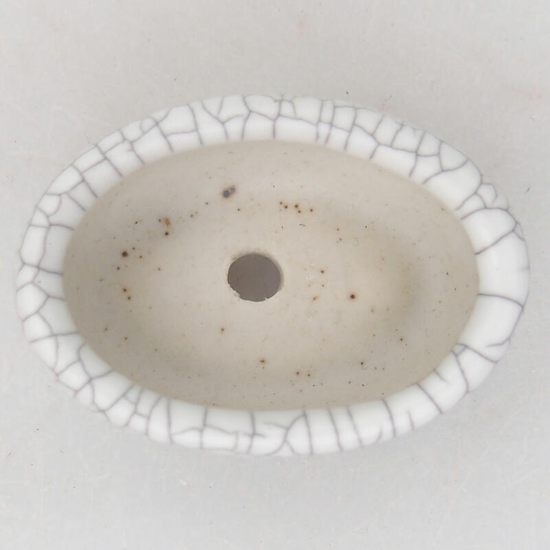 Bonsaischaaltje van keramiek 4,5 x 3 x 2 cm, raku kleur