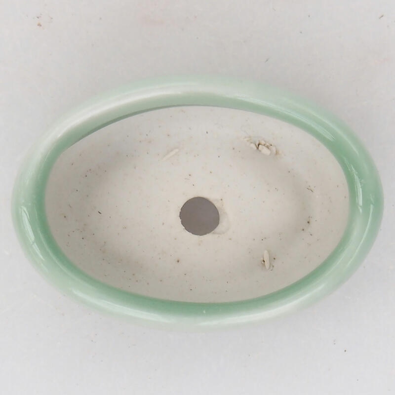 Keramische bonsaipot 4,5 x 3 x 2 cm, kleur groen