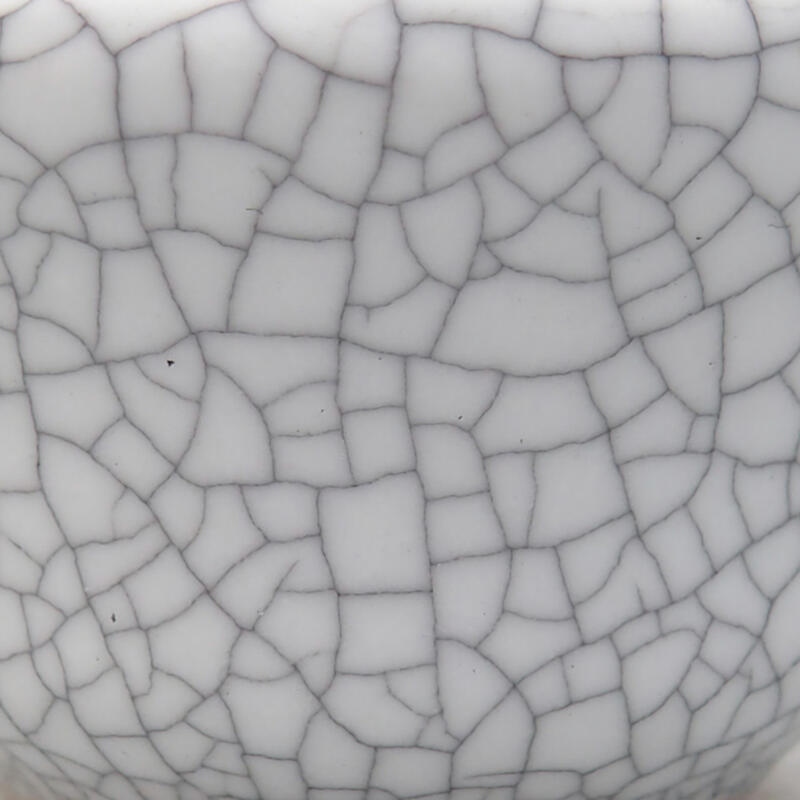 Bonsaischaaltje van keramiek 4 x 4 x 2 cm, raku kleur