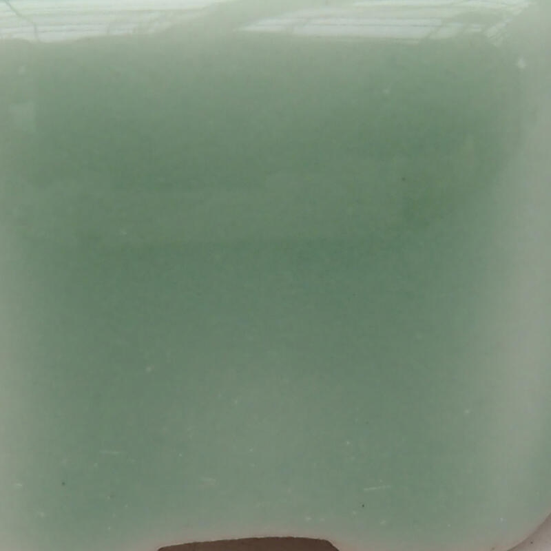 Bonsaischaaltje van keramiek 4 x 4 x 2 cm, groen