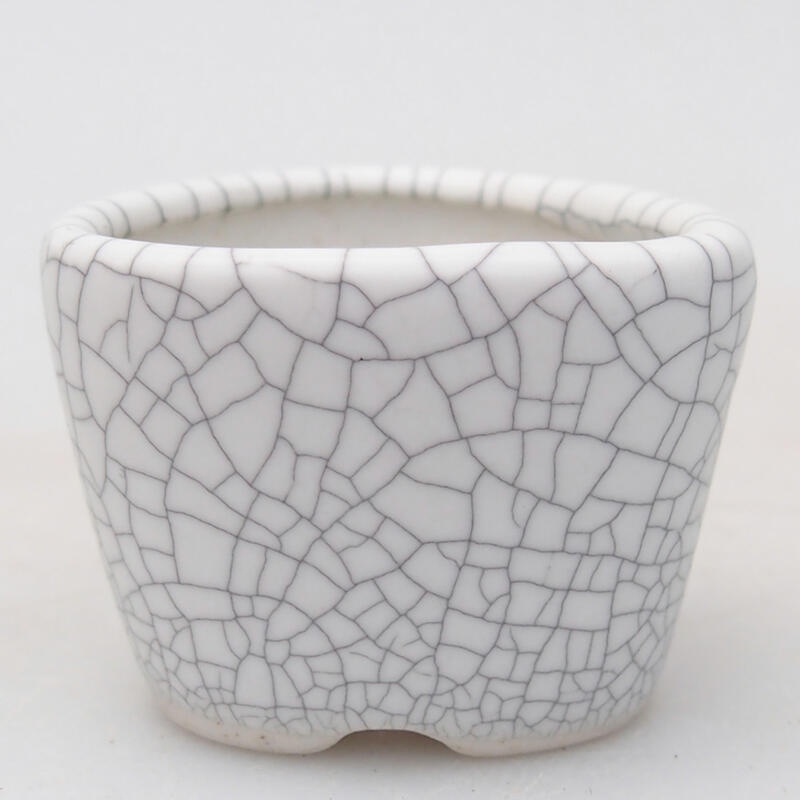 Bonsaischaaltje van keramiek 4 x 4 x 3 cm, raku kleur