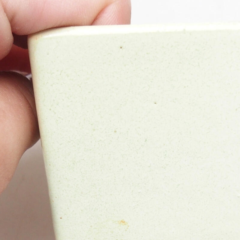 Bonsaischaal van keramiek 5,5 x 5,5 x 6 cm, geel