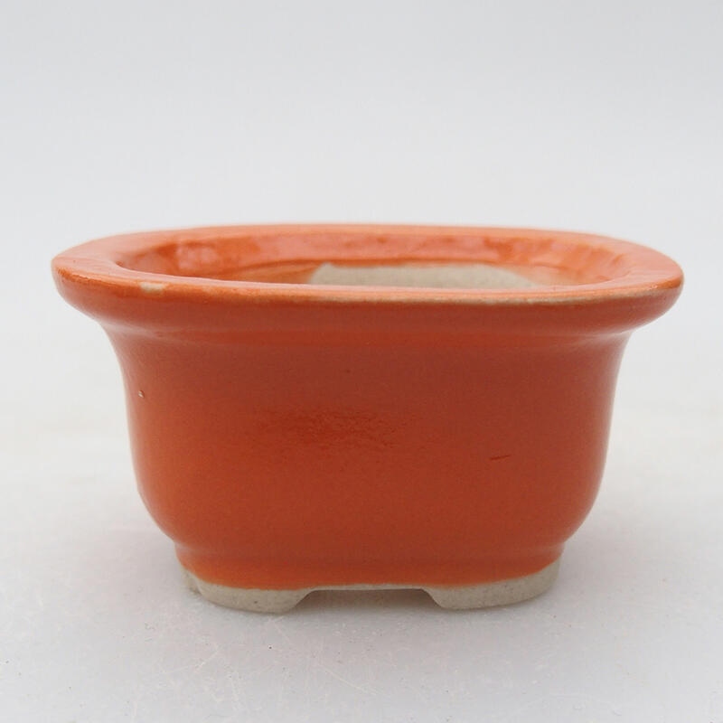 Bonsaischaaltje van keramiek 6 x 5 x 3 cm, oranje