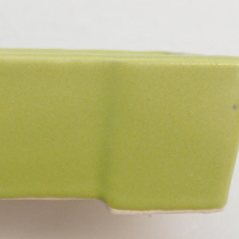 Bonsaischaal van keramiek 7,5 x 4 x 3 cm, groen