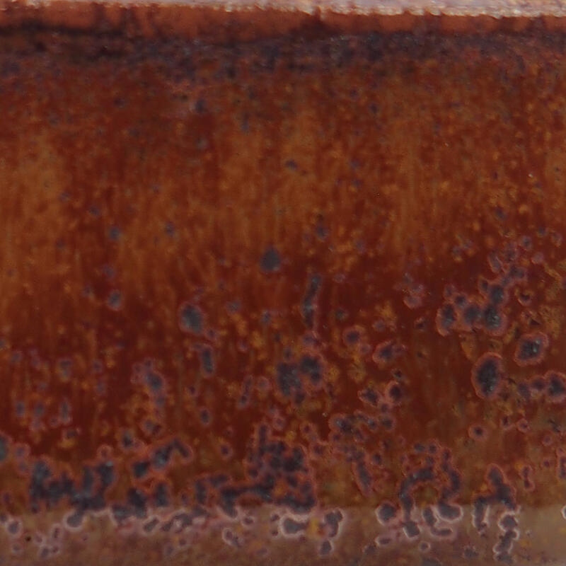 Bonsaischaal van keramiek 7 x 7 x 3 cm, bruin