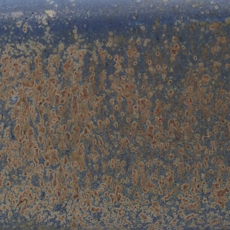 Bonsaischaaltje van keramiek 7 x 7 x 3 cm, kleur blauw