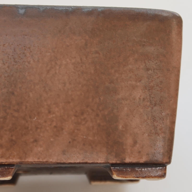 Bonsaischaal van keramiek 8,5 x 8,5 x 5,5 cm, roze