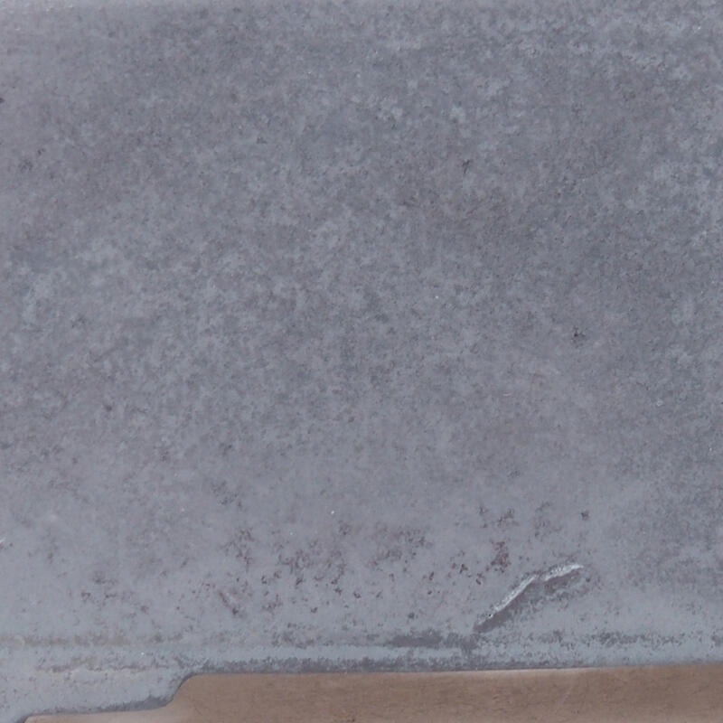 Bonsaischaal van keramiek 8,5 x 8,5 x 5 cm, grijs