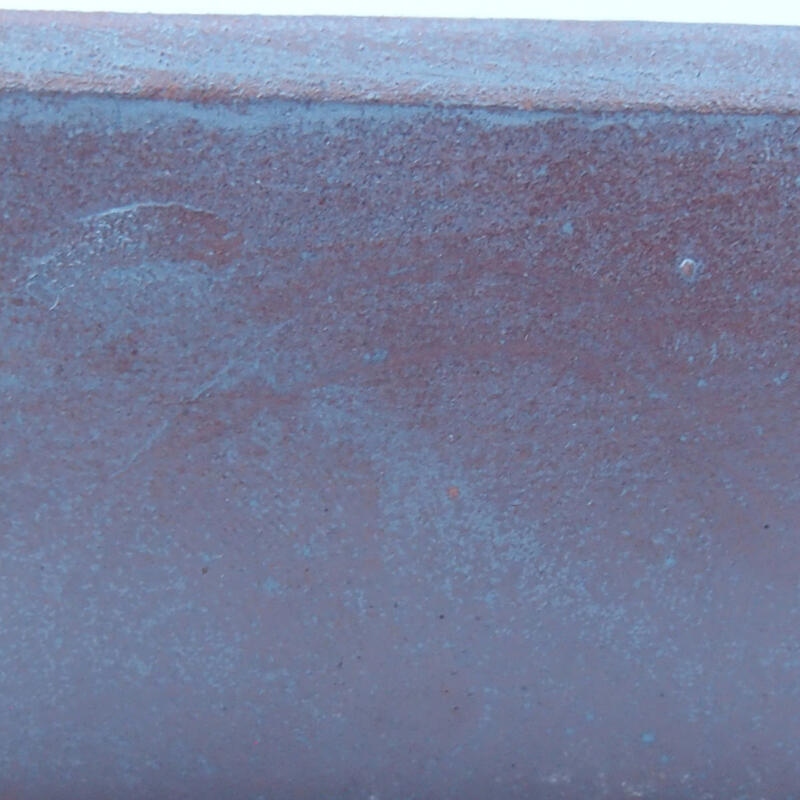 Bonsaischaal van keramiek 8 x 7 x 3 cm, metaalkleur