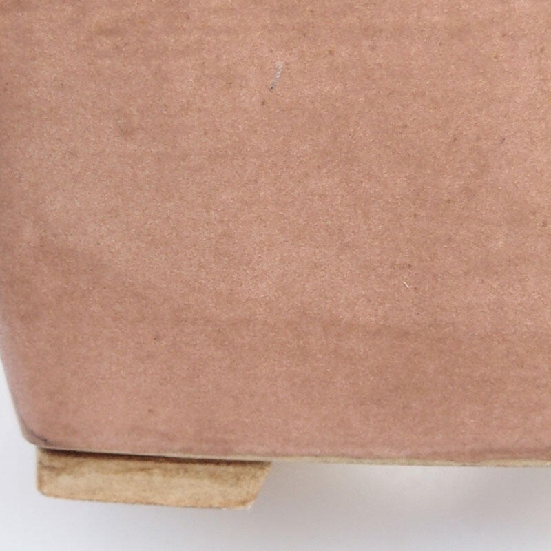 Bonsaischaal van keramiek 9,5 x 9,5 x 6,5 cm, roze