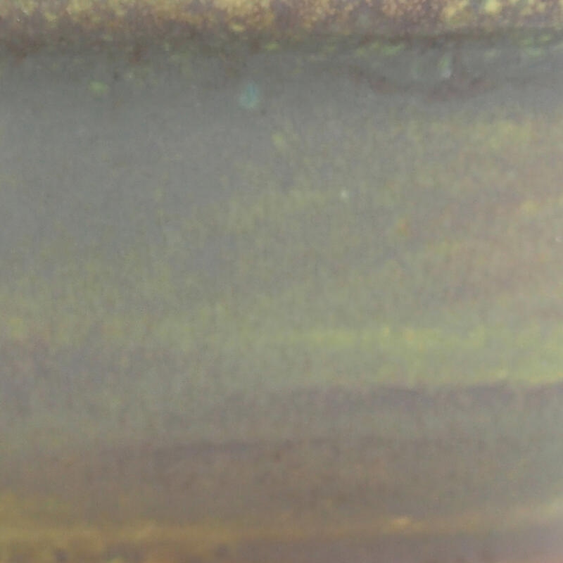 Bonsaischaal van keramiek 9 x 8 x 4 cm, groen