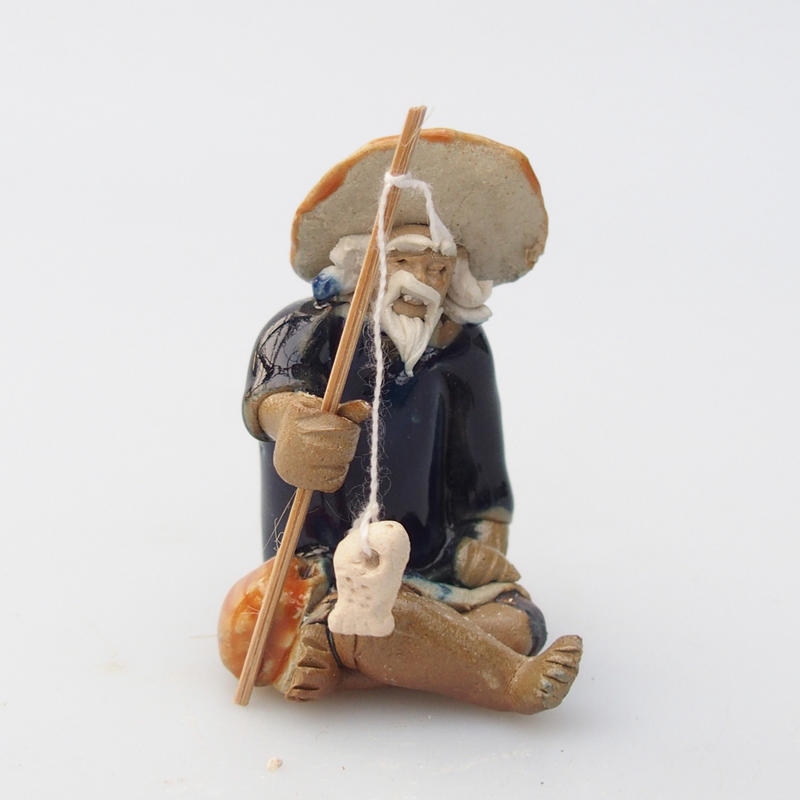 Keramisch beeldje - Visser