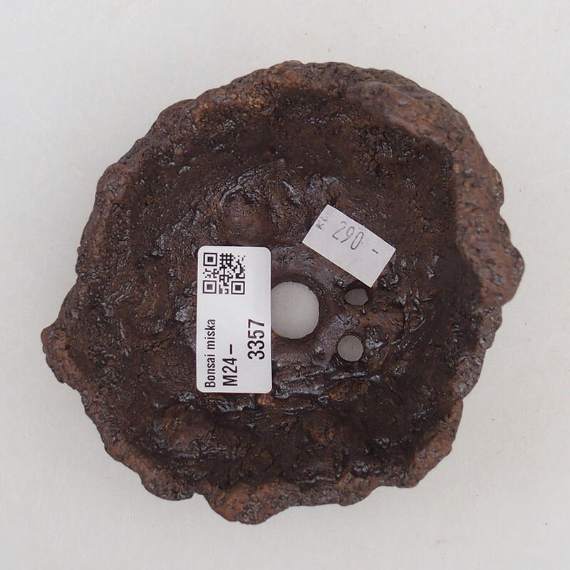 Keramisch Schelp 10 x 11 x 9 cm , kleur bruin