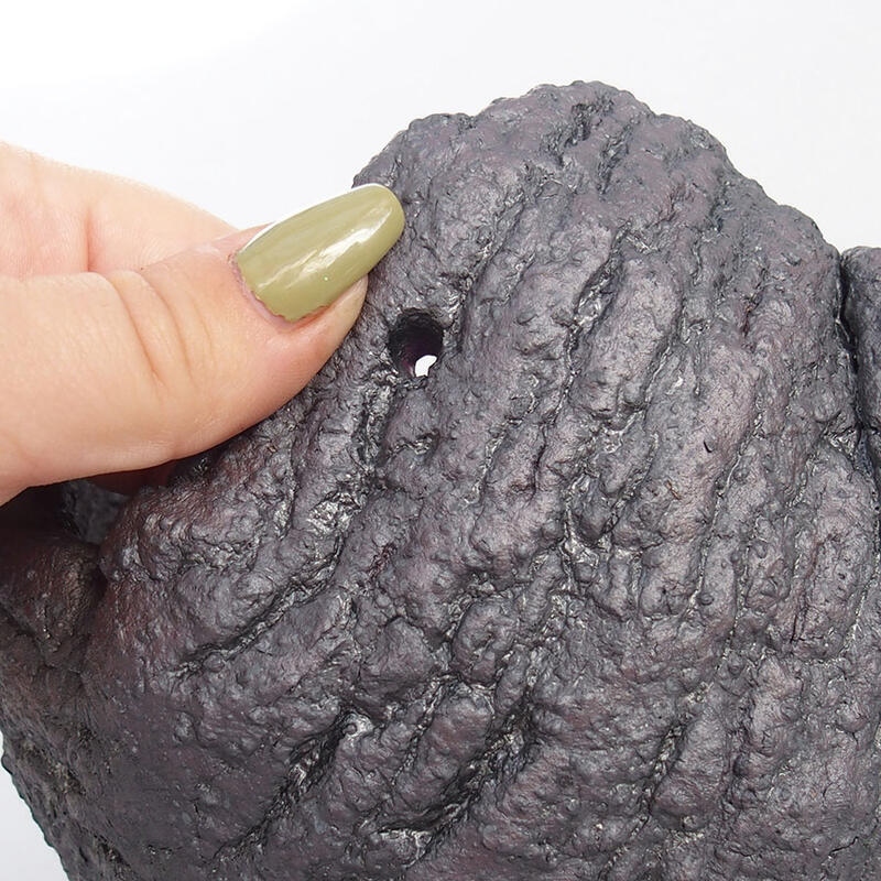 Keramisch Schelp 14 x 13 x 11,5 cm , metaalkleur