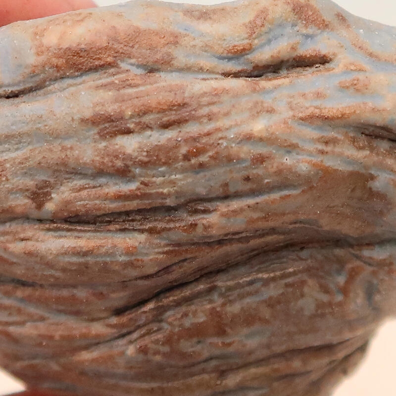 Keramische schaal 4,5 x 4,5 x 7 cm , kleur blauw