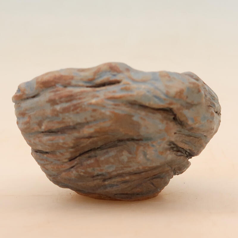 Keramische schaal 4,5 x 4,5 x 7 cm , kleur blauw