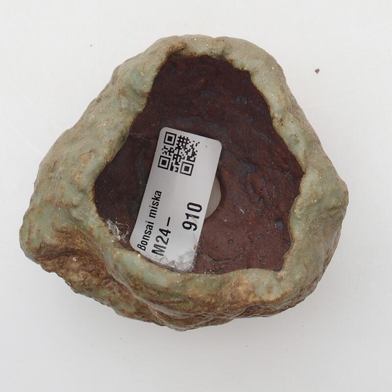 Keramisch Schelp 4 x 5 x 4,5 cm , kleur groenbruin