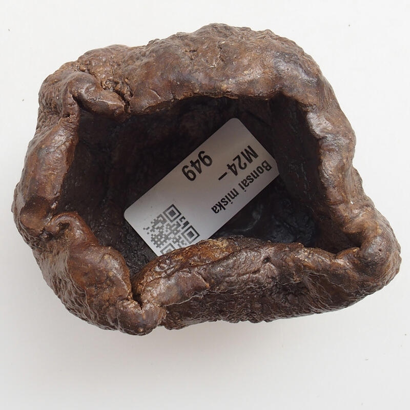 Keramische schelp 5 x 3 x 5 cm , kleur groenbruin