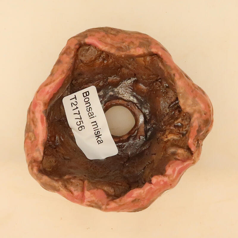 Schelp van keramiek 5 x 5 x 6 cm , kleur roze