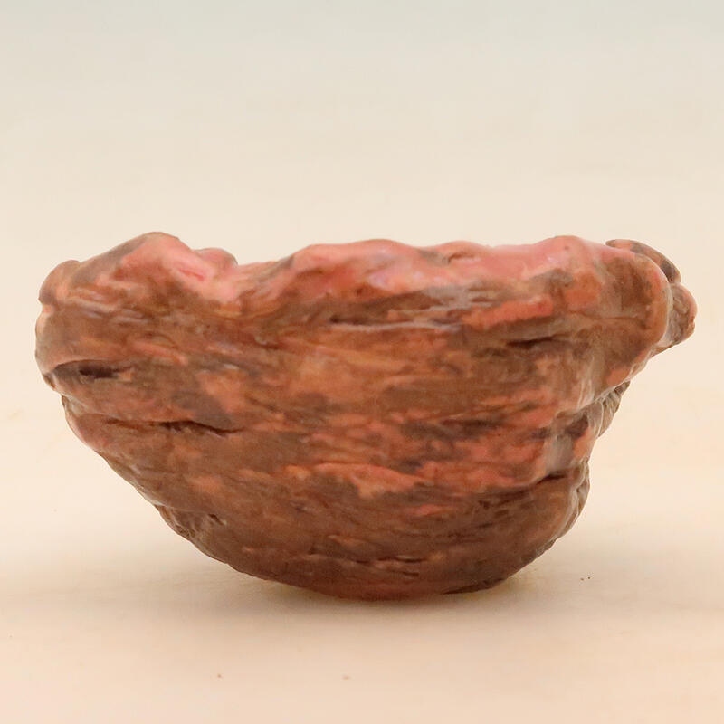 Schelp van keramiek 5 x 5 x 6 cm , kleur roze