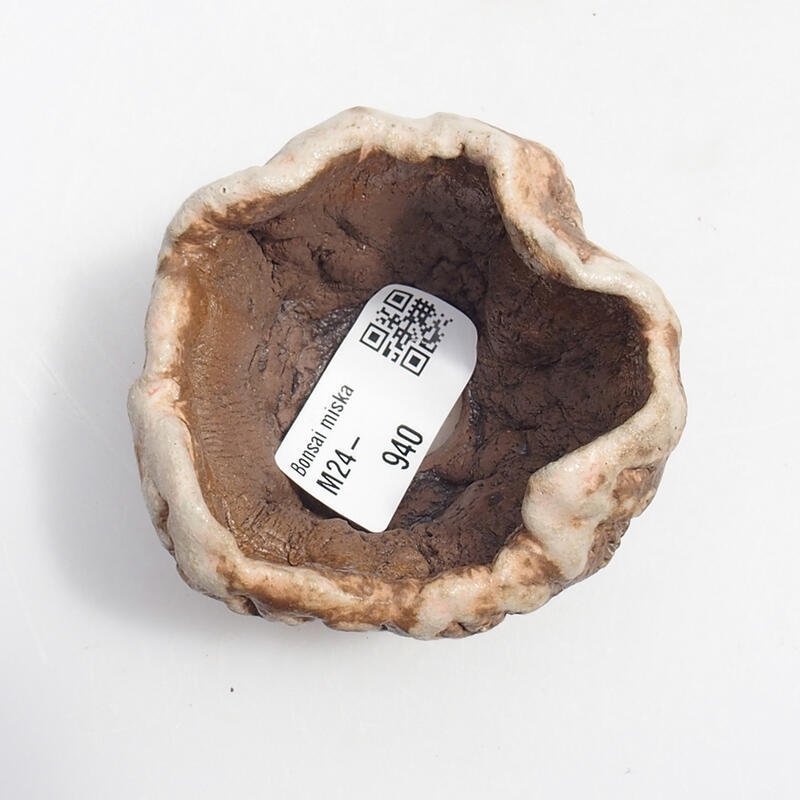 Keramisch Schelp 5 x 6 x 6 cm , kleur groenbruin